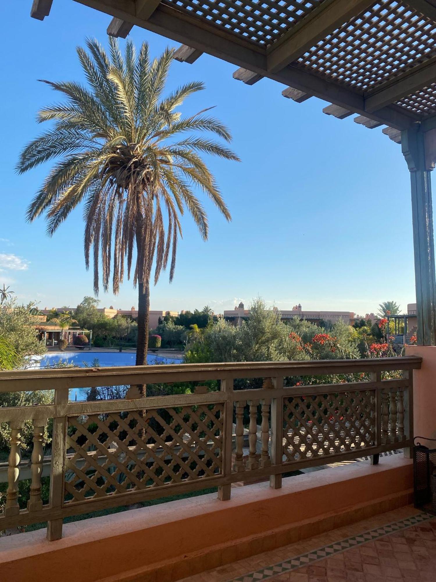 Appartement Spacieux Avec Piscine A La Palmeraie Marrákes Kültér fotó